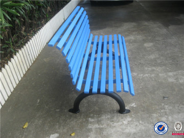 Powder coated steel garden furniture chair with back