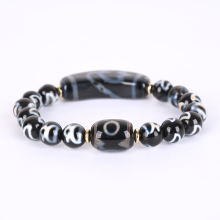 Natural Dzi Agate Beads Bracelet