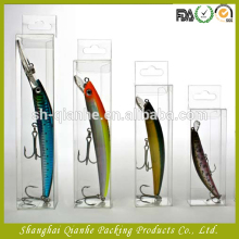 Transparent plastic fishing lure storage box case