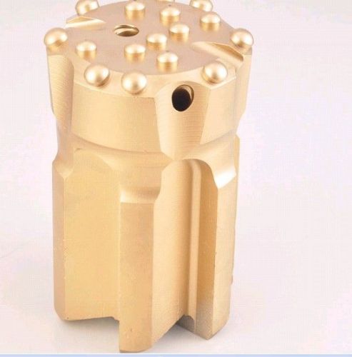 76mm, 80mm T45 Thread Button Bits Rock Drilling Tools With Angle 300 - 400 Spherical Button Type