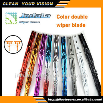 Colored twin rubber refills wiper blade