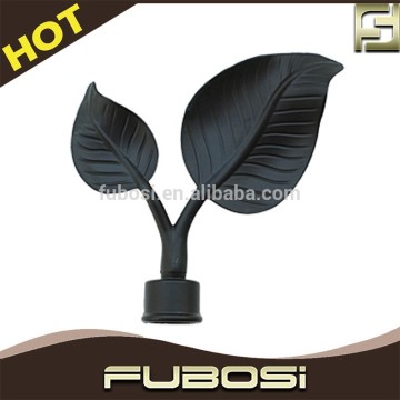 Durable black curtain rods finials motorized curtain rod