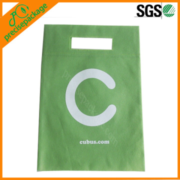 promotional printed nonwoven die cut handle bag