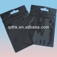 pouching plastic zipper bag with punching