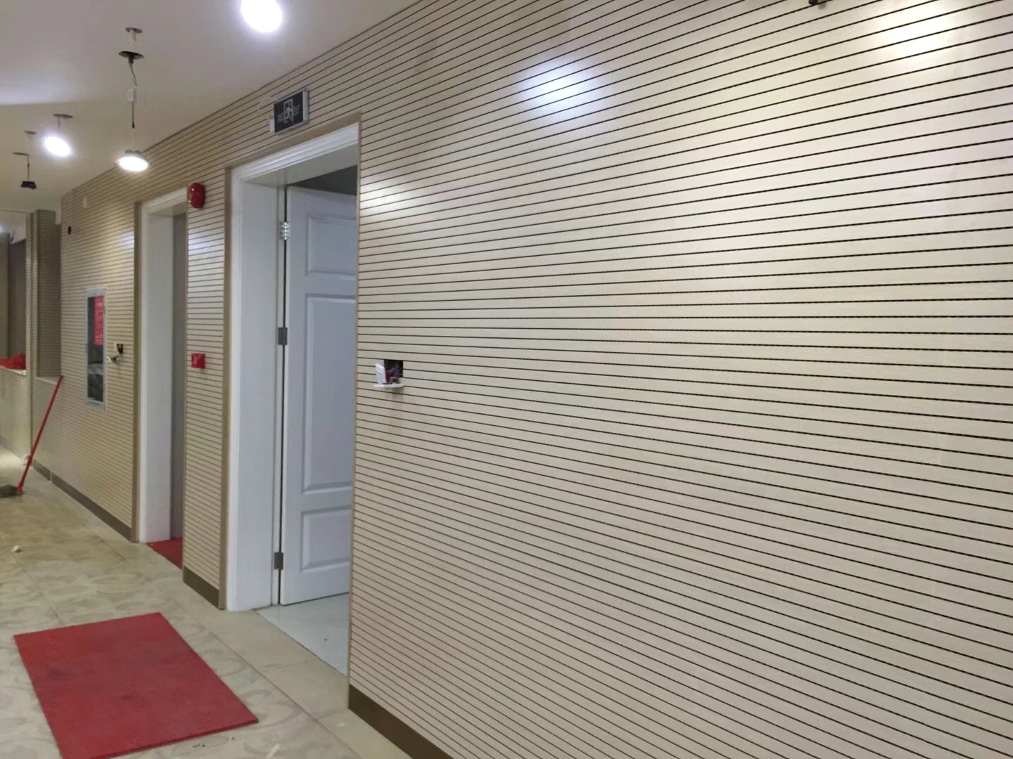 decorative wood strips on wall