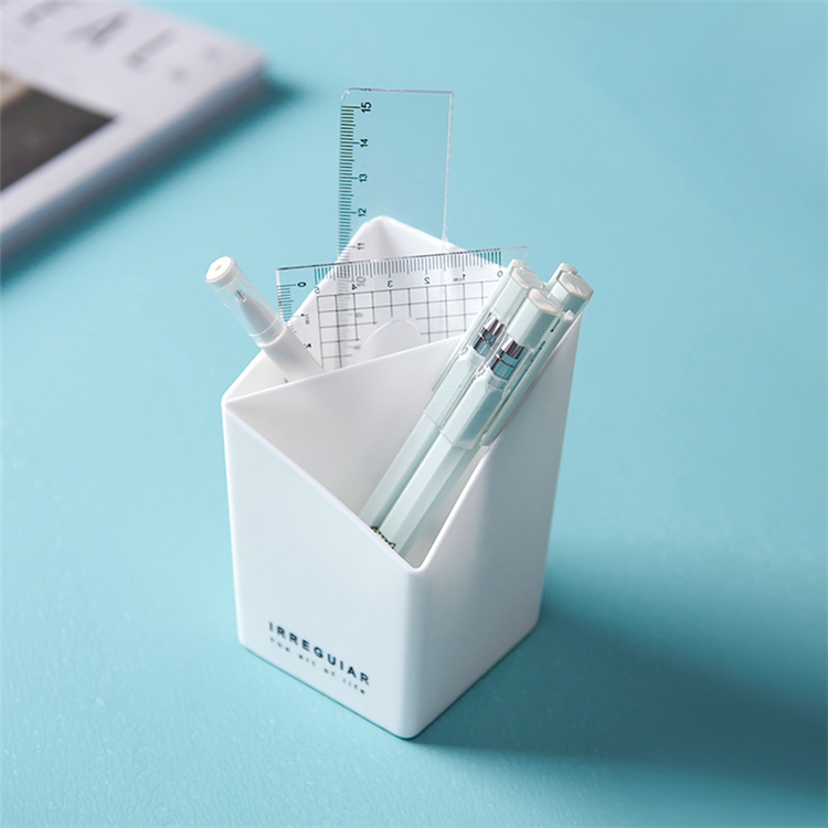 Office Accessories Metal Stand Mesh Style Pen Pencil Ruler Holder Desk Storage Box Metal Bulk Pen Holder