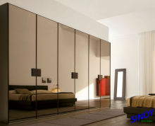 China Qingdao 3mm - 6mm Vinyl Backed Wardrobe Mirrors / Cabinet Mirrors / Sliding Door Mirrors with max width 1830mm
