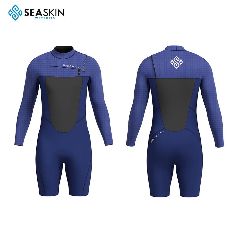 Seaskin 2024 Wetsuit Yamamoto 39 OEM Süper Streç LS Göğüs Zip Sörfü Islak Takım