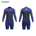 Seaskin 2024 Wetsuit Yamamoto 39 OEM Super Stretch Ls Chest Zip Surfing Suit