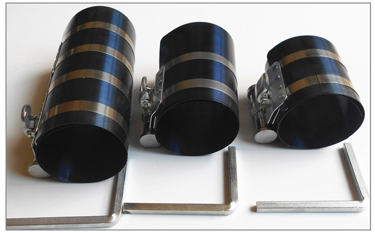 Piston ring compressor