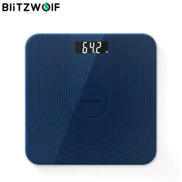 BlitzWolf BW-SC2 Lowe Power Floor Body Smart Electric Digital Weight Health Bathroom Scale Toughened Glass LCD Display 180kg/50g