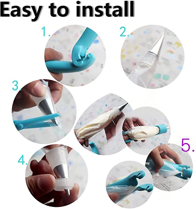 Pastry Icing Pen Cake Tools Piping Bag Nozzle Tips Fondant Cake Cream Syringe Tips Muffin Dessert Decorators Kitchen Accessories