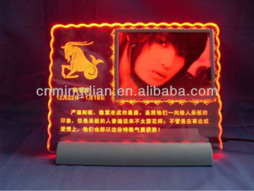 acrylic led photo frame, table photo frame,acrylic block picture frame display