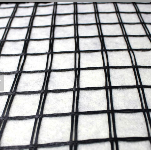 Geogrid Fiberglas Geogrid mit Vliesstoff verklebt