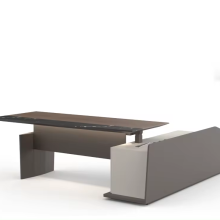 Luxury CEO Office Desk - Executive Height-Adjustable Table