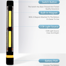 3W Magnetic LED Pen Light 2 COB