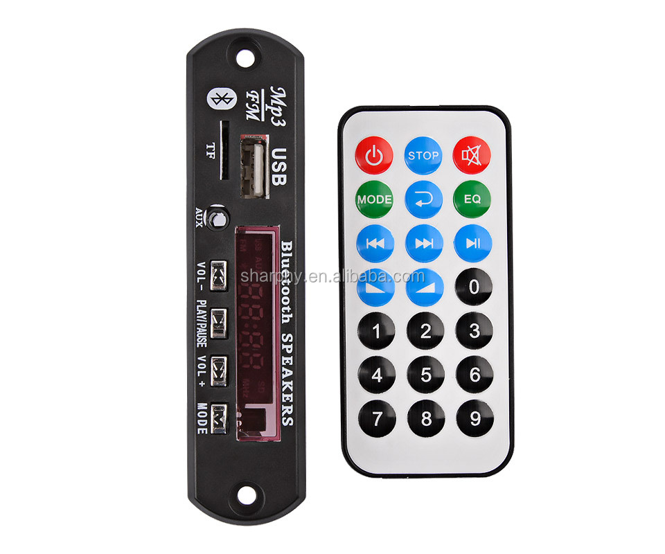 Bluet MP3 Decoder Bluet  Audio Decoder Board Support AUX USB TF Card Remote Decoding Car Accessories