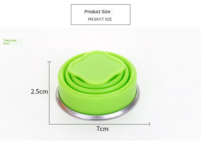 Foldable Silicone Drinking Cup Travel Silicone Folding Collapsible Cup for Travel Outdoor Camping