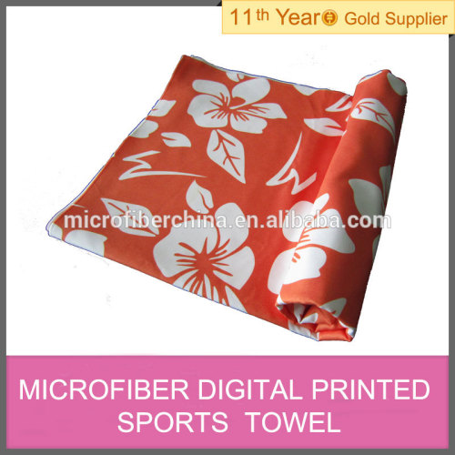 microfiber digital printed beach towel /sublimation printing