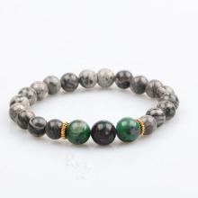 Alibaba golden supplier wholesale custom natural stone bracelet multi color stone bead bracelet jewellery