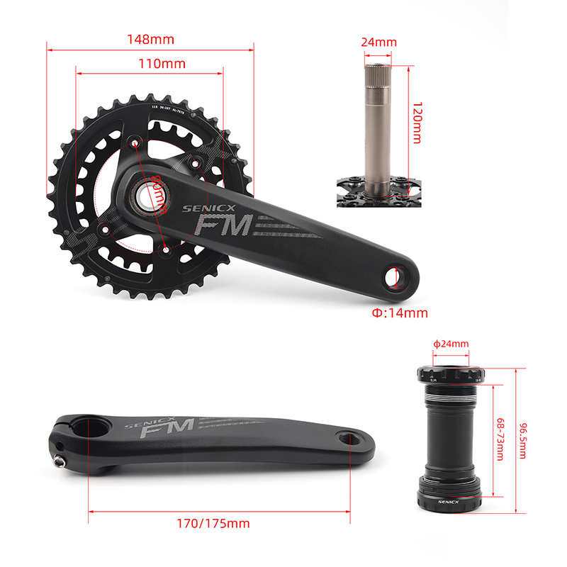 MTB Crankset па-за дарогай сплава двайная сетка
