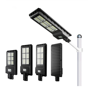 Solar LED Inteligente à prova d&#39;água ip65 externo 100w 150W 200w 300w Sensor de radar integrado tudo em um LED solar poste de luz