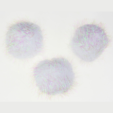 Glitter tinsel snowball pompom