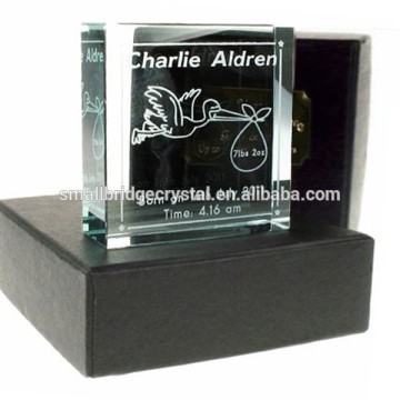 Wholesale engraved Crystal Christening Gift
