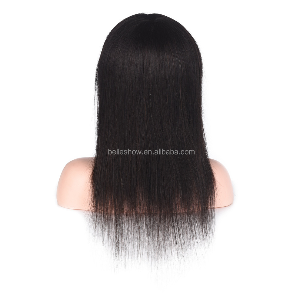 Hot sell wholesale 100% human hair natural  cuticle aligned human hair wig model cheap nature color  wig modle