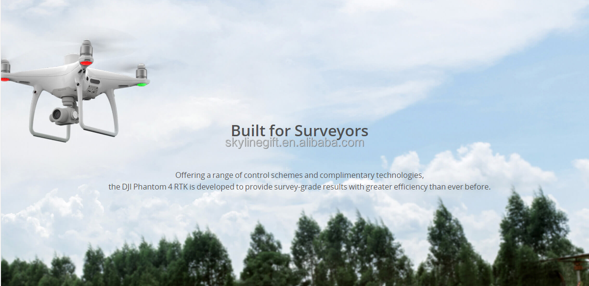DJI Phantom 4 RTK Mapping DRONE Compatibility with D-RTK 2 Mobile Station P4 RTK Built for Surveyors