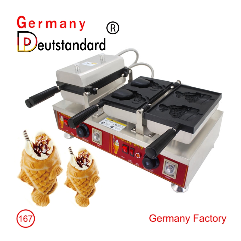 जर्मनी Deutstandard मछली वफ़ल निर्माता taiyaki मशीन