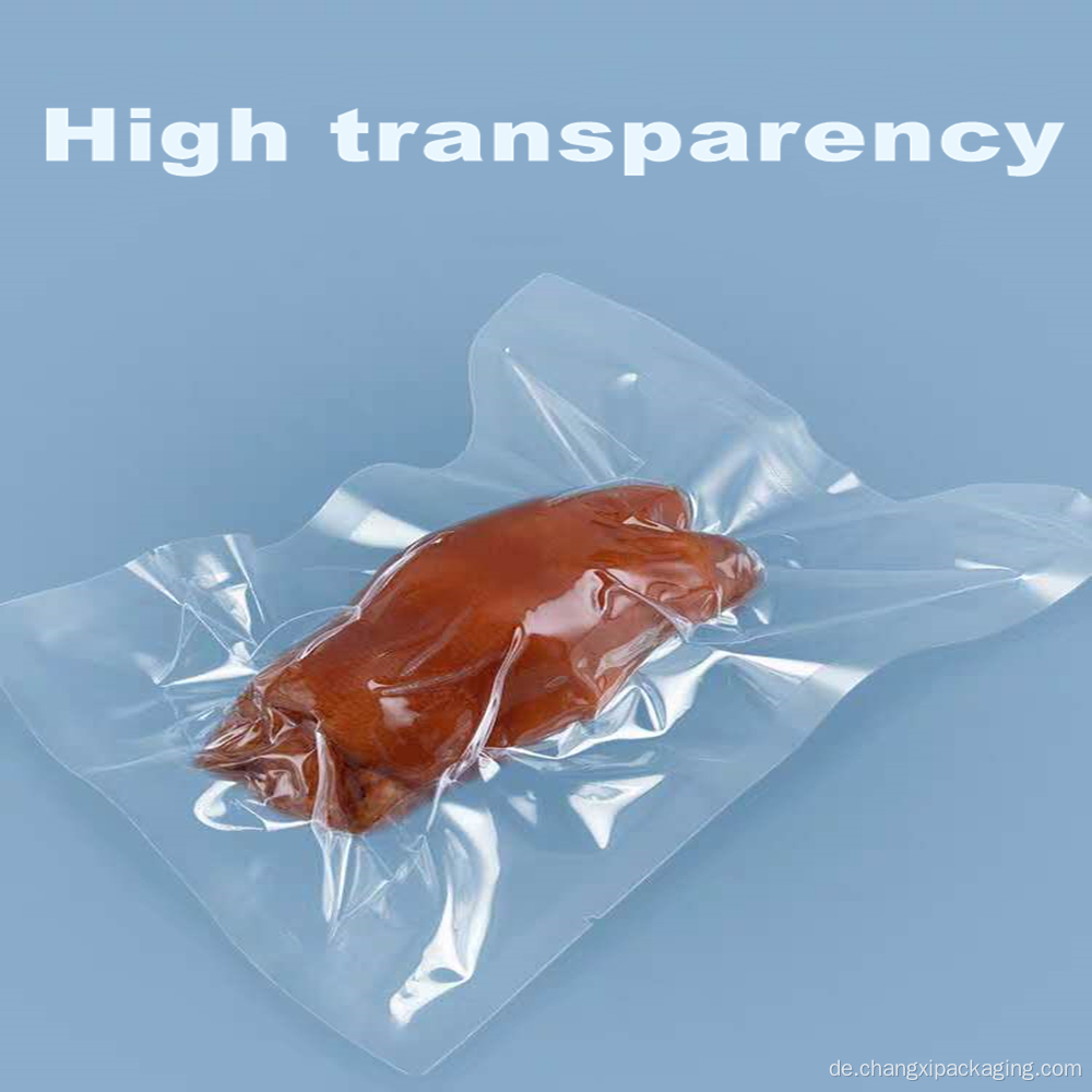Dreiseitig versiegelter transparenter Vakuumverpackungsbeutel