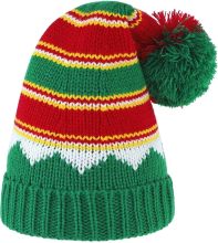 pom pom red hat custom winter warm christmas hat