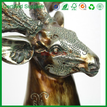 deer head animal candle holder