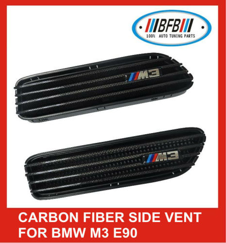 FOR E30/E36/E46/E90/E91/E92/E93 M3 Replace Side Fender Vent Grille CARBON BMW