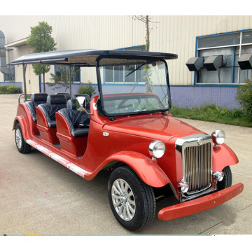 classic gas powered golf cart with fiberglass bodies