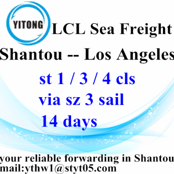 Shantou Shipping Forwarder zeevracht naar Los Angeles