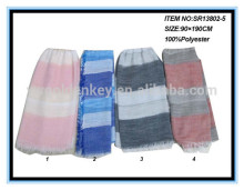 2016 fashionable scarf factory price voile stripe scarf