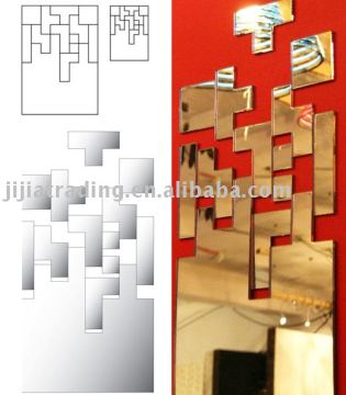 Acrylic mirror wall sticker/decorative acrylic mirror