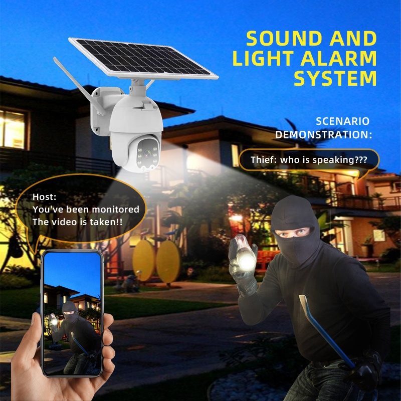 1080P Camera solar power security camera