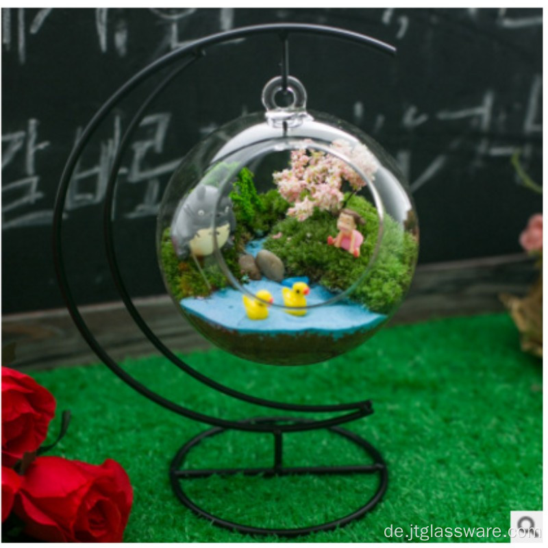 Glas-Terrarium mit Holzdeckel