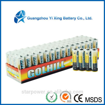 Guangzhou R6 size AA zinc batteries