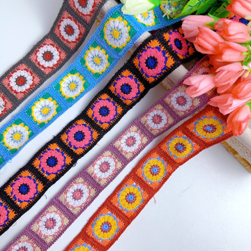 Yard Hand Hook Lace Square Bar Code Crochet Lace Trim