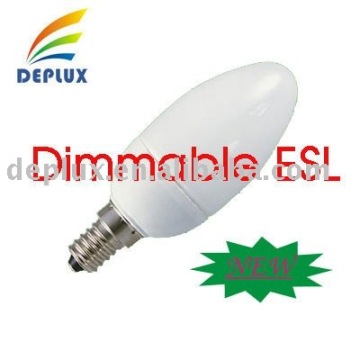 dimmable candle type energy saving lamps