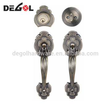 European magnificent Zinc alloy entrance handle lockset classical style motel door lock