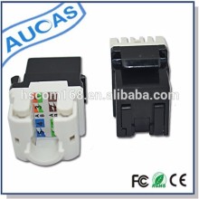 China Factory RJ45 keystone jack CAT5E connector jack CAT6 Keystone Jack for network faceplate