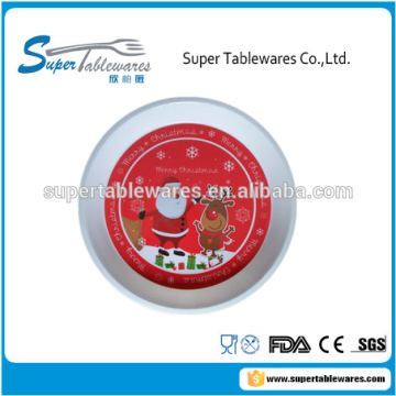 small size round melamine plastic tray