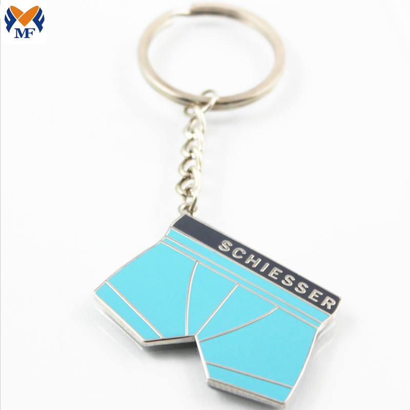 Promotional Gift Customized Metal Enamel Pants Keychain