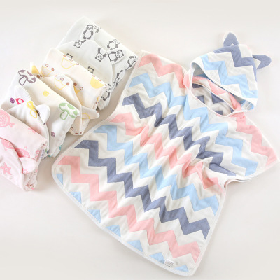 Thickness With Hooded 100% Cotton Baby Towel