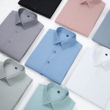 High Quality Short Sleeve Summer Silk Shirts for Men